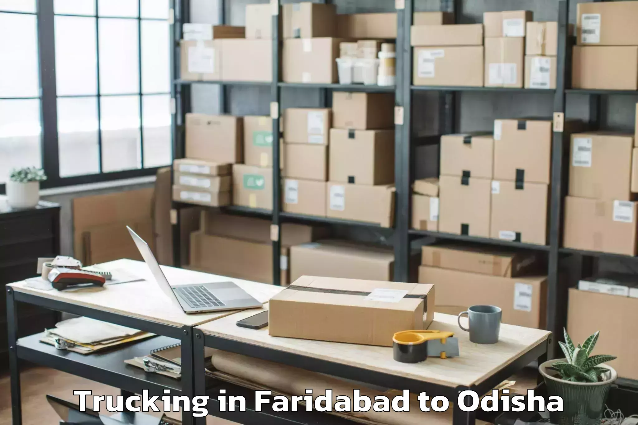 Book Your Faridabad to Kolabira Trucking Today